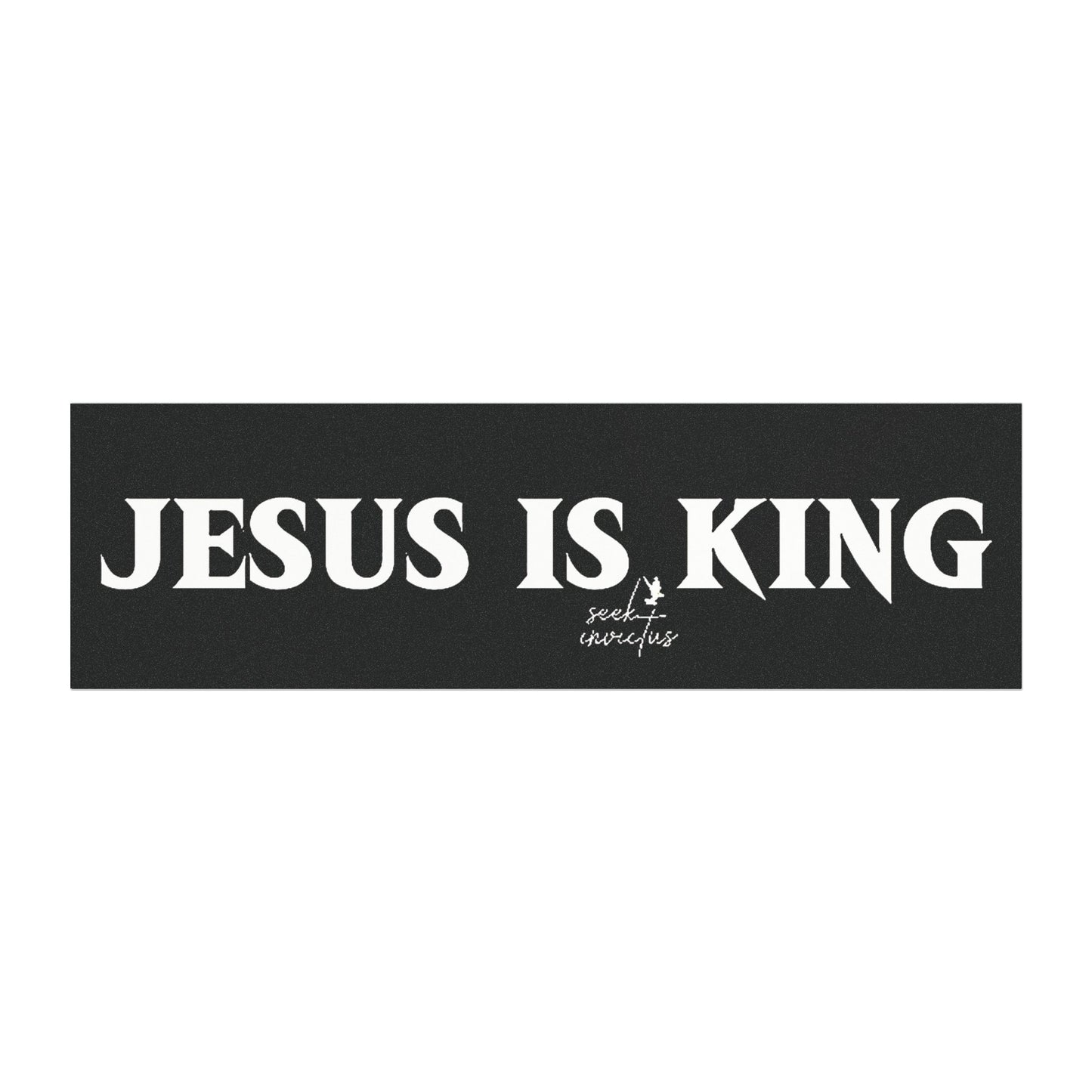 Jesus is King Car Magnets,  Vehicle Decor, Christian Car Accessories, Inspirational Gifts, Faith-Based Reminders