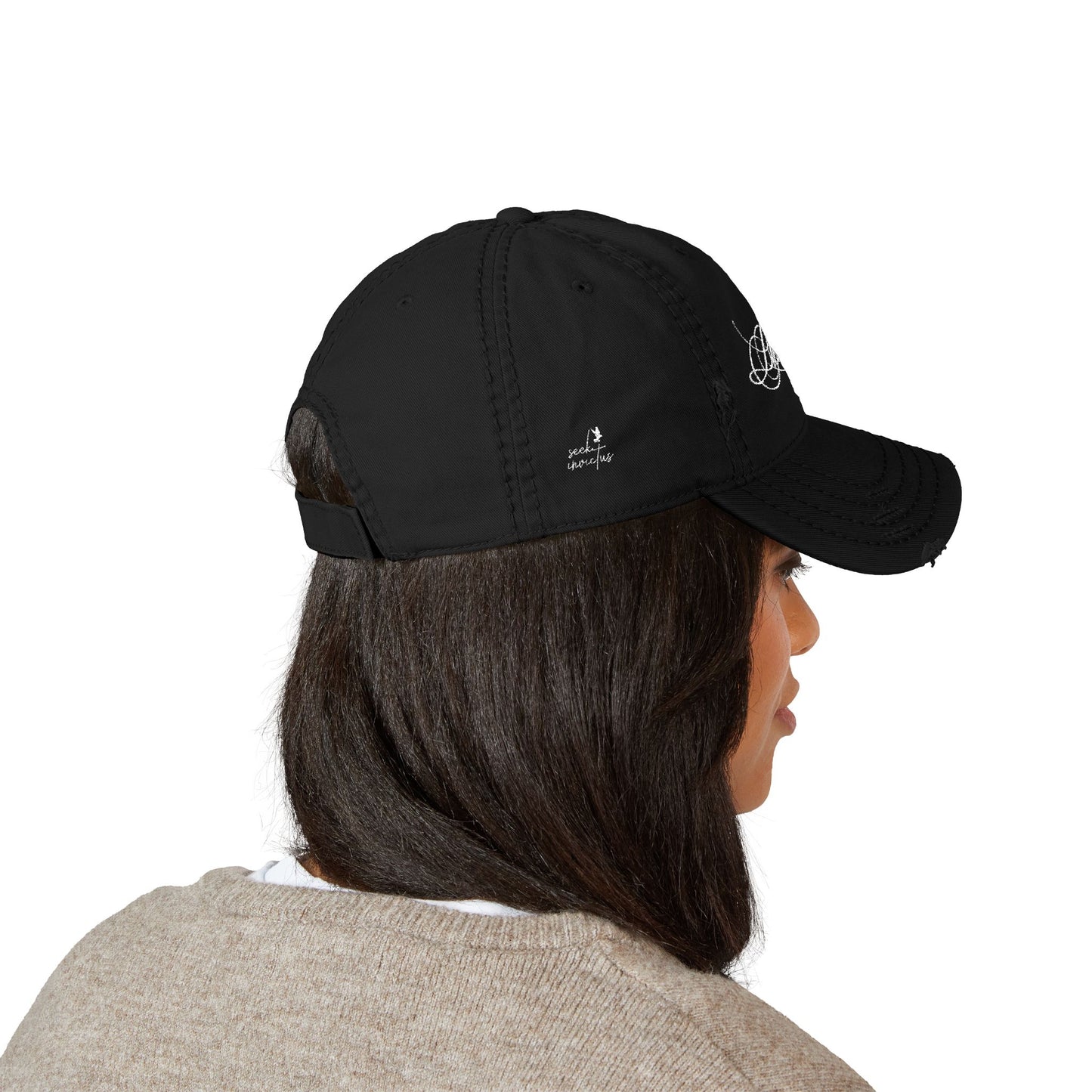 Blessed Distressed Embroidered Hat