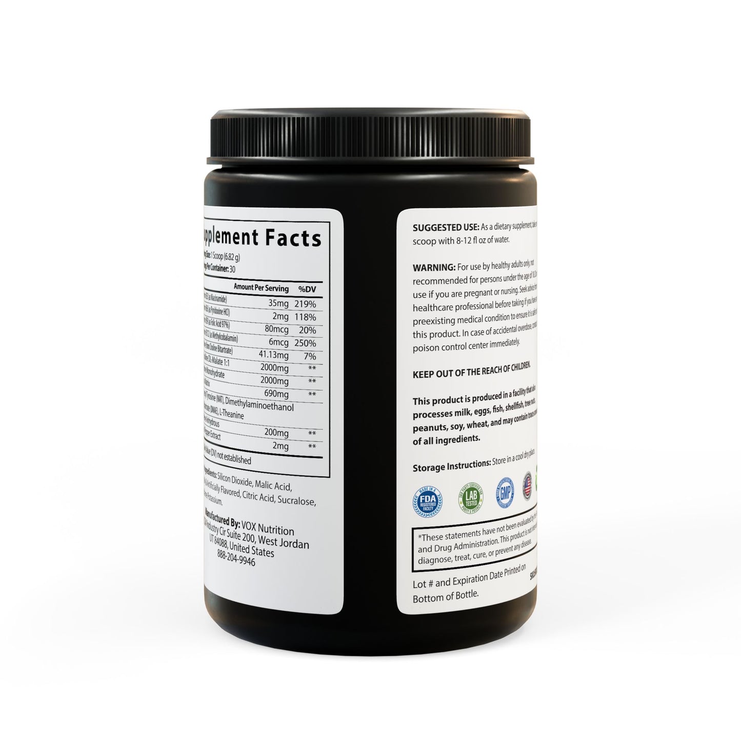 (Faith Over Fear) Pre-Workout Supplement, Fruit Punch (204g, 7.1oz)