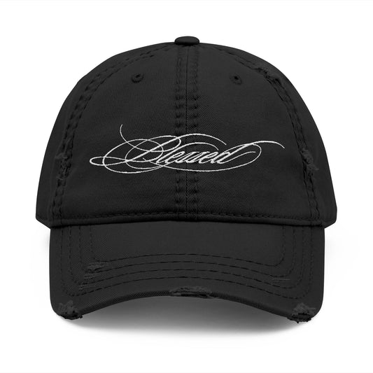 Blessed Distressed Embroidered Hat