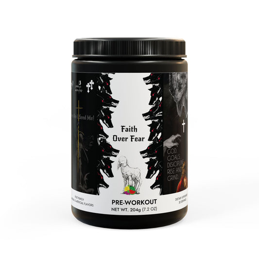 (Faith Over Fear) Pre-Workout Supplement, Fruit Punch (204g, 7.1oz)